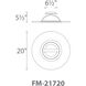 Elektron LED 20 inch Black Semi-Flush Mount Ceiling Light, dweLED