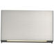 Blok LED 12 inch Black Bath Vanity & Wall Light in 2700K, Satin Nickel, dweLED