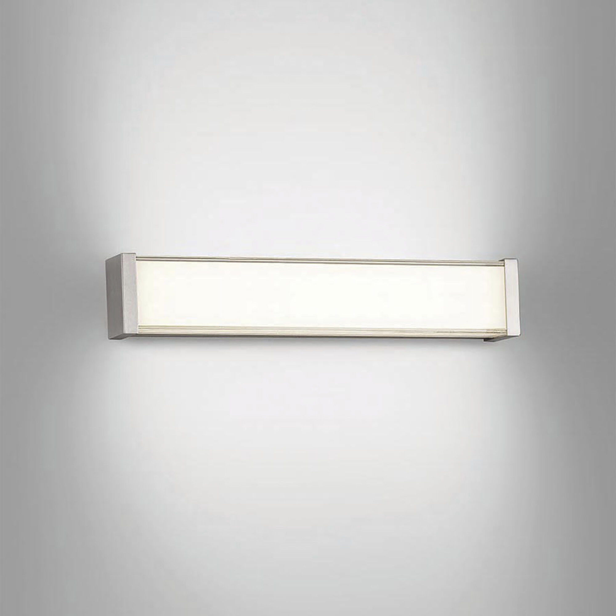 Svelte LED 16.5 inch Brushed Nickel Bath Vanity & Wall Light in 3000K, dweLED