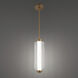 Portos LED 6 inch Aged Brass Mini-Pendant Ceiling Light, dweLED