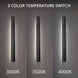 Revels LED 60 inch Black Outdoor Wall Light in 3000K, dweLED
