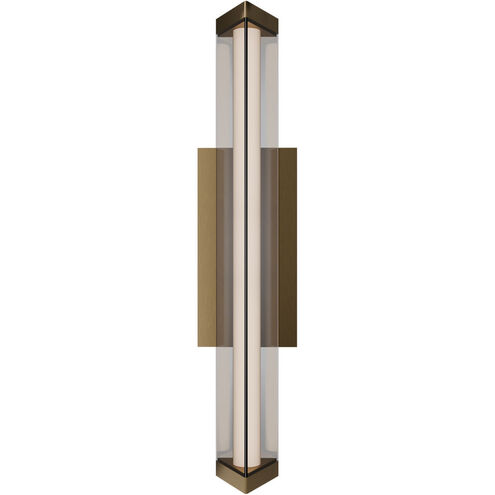 Boulevard LED 18 inch Aged Brass Bath Vanity & Wall Light in 4000K, dweLED