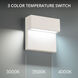 Balance LED 6 inch White Outdoor Wall Light in 3000K, dweLED