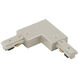 J Track 120 Brushed Nickel Track Component Ceiling Light