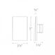 WAC 12V Step Light LED 3.13 inch White ADA Step and Wall Light in 3000K Warm White LED, WAC Landscape