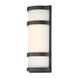 Latitude LED 14 inch Bronze Outdoor Wall Light in 14in, dweLED