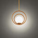 Ellington LED 5 inch Aged Brass Pendant Ceiling Light, dweLED