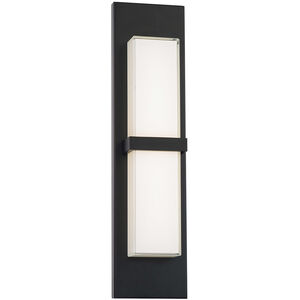 Bandeau LED 22 inch Black Outdoor Wall Light in 3000K, dweLED