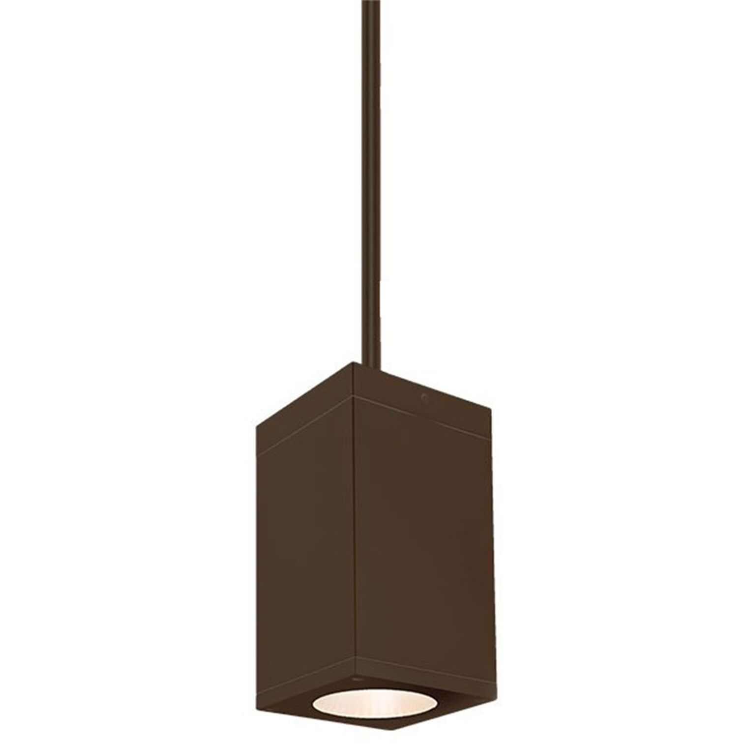 Cube Arch LED 5 inch Bronze Outdoor Pendant in Narrow, 85, 2700K