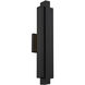Arrow LED 22 inch Black Outdoor Wall Light in 3500K, dweLED