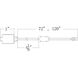 WAC 12VDC Snap-On Strip Light White Outdoor Strip Light Snap-On 12V Accessories in 120in Length Power Cable, WAC Landscape