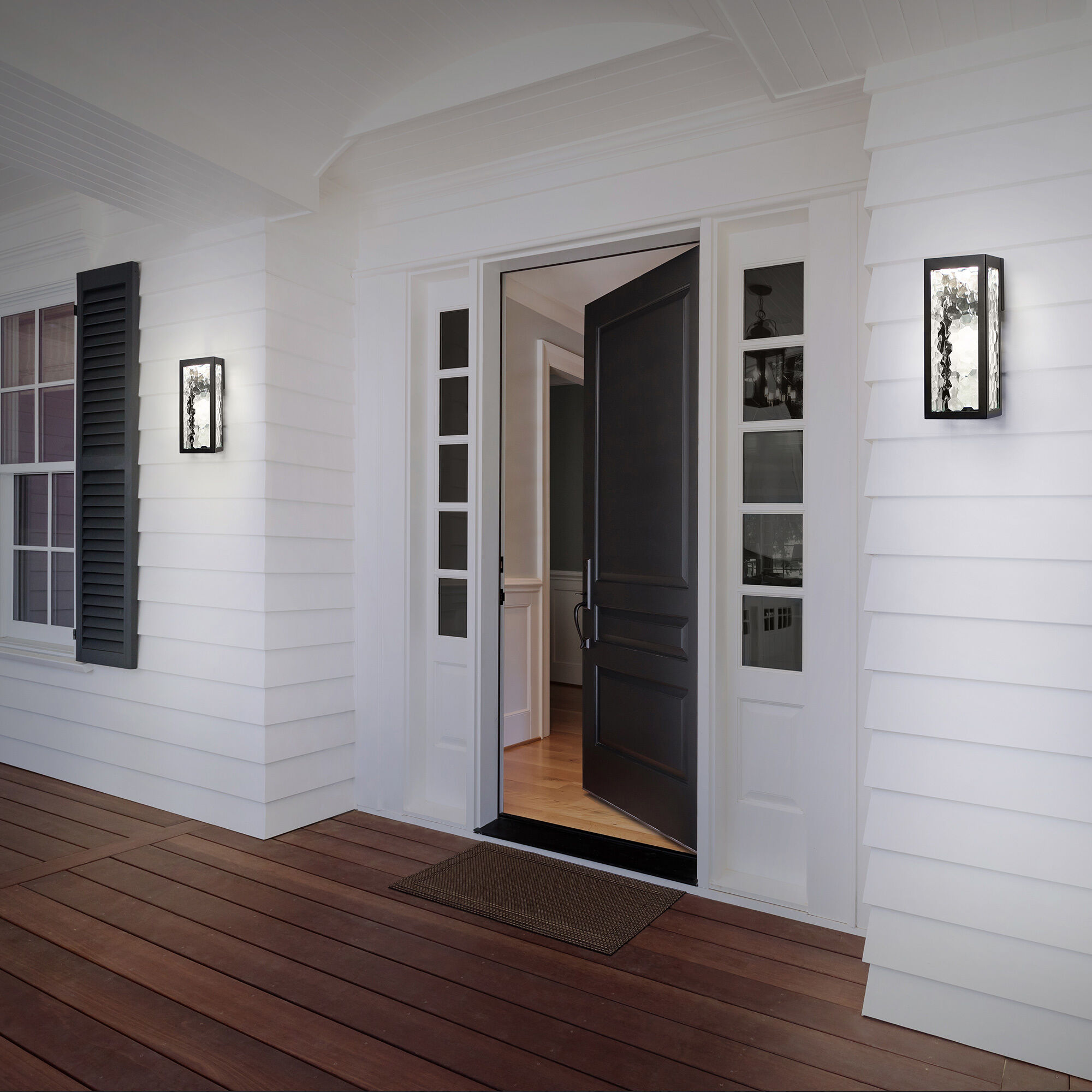 WAC Lighting WS-W33118-BK Hawthorne LED 18 inch Black Outdoor Wall