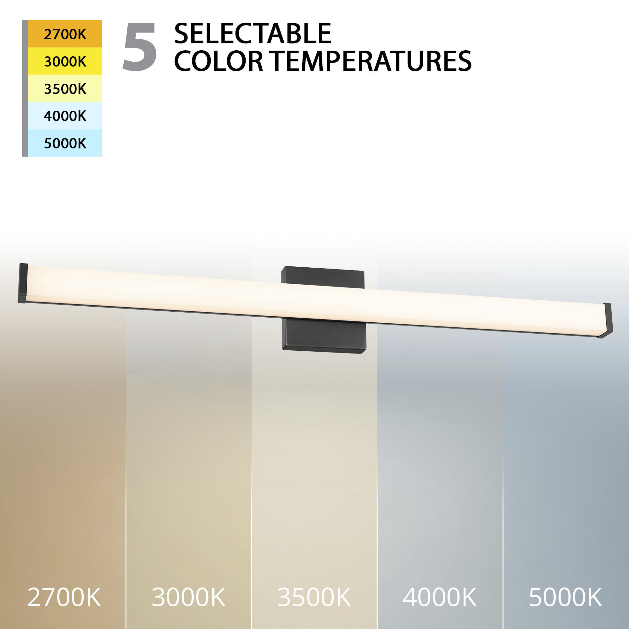 Slim Indoor Wall Lighting in Black, WAC Limited