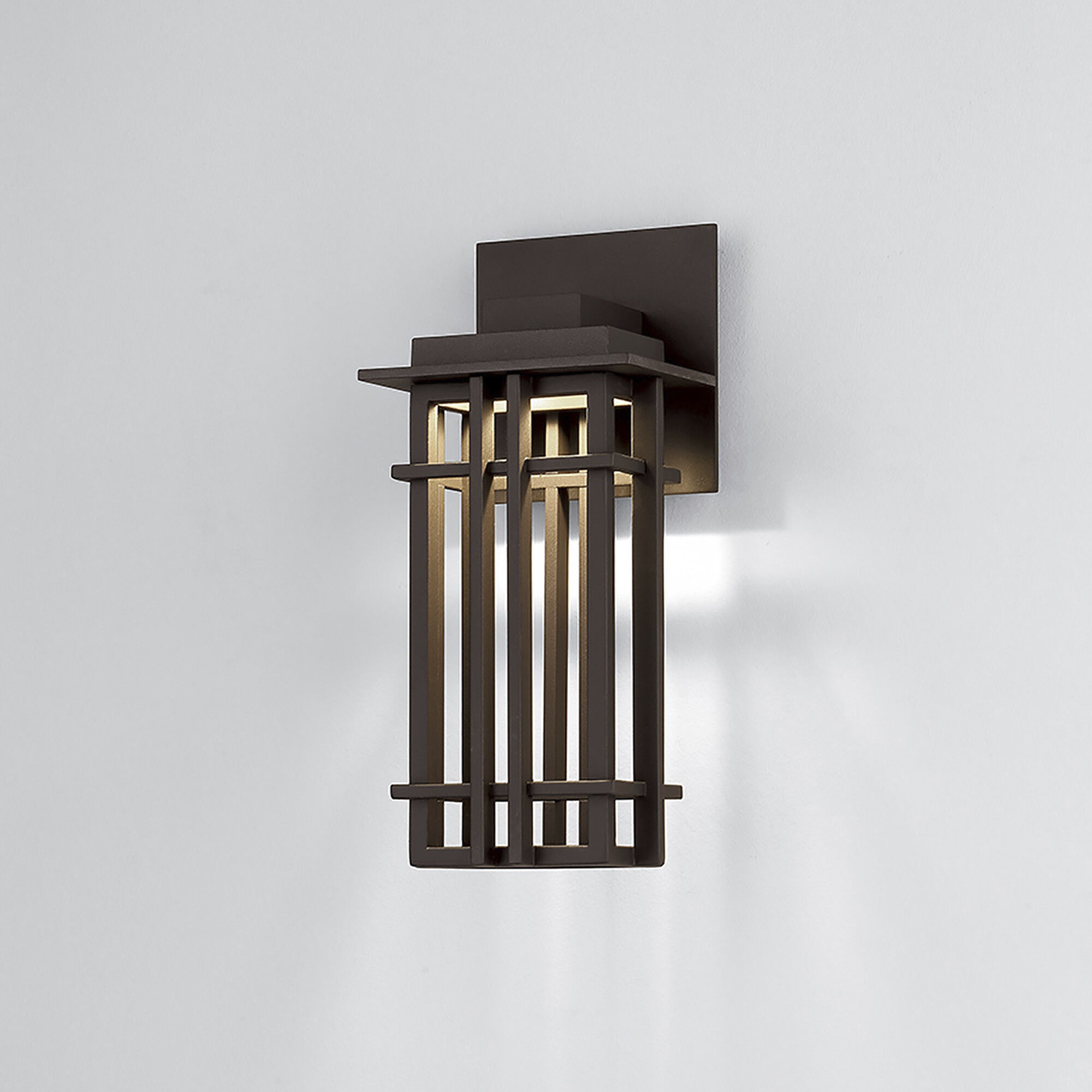 Nest LED 12 inch Bronze Outdoor Wall Light, dweLED