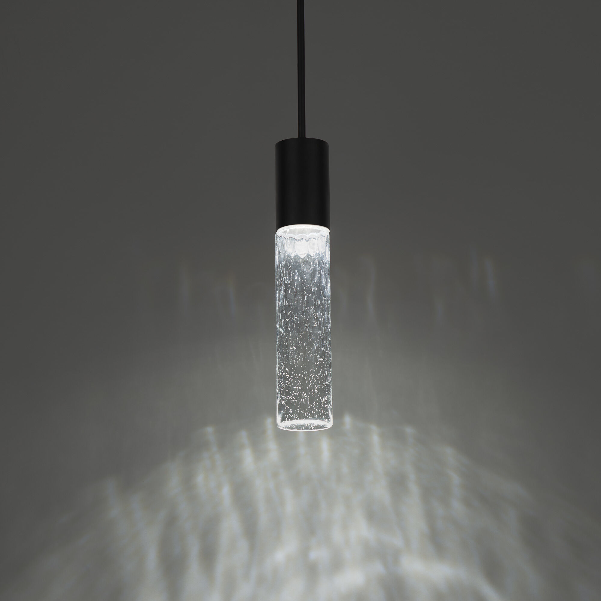 Sleek LED 2.63 inch Black Outdoor Pendant, dweLED