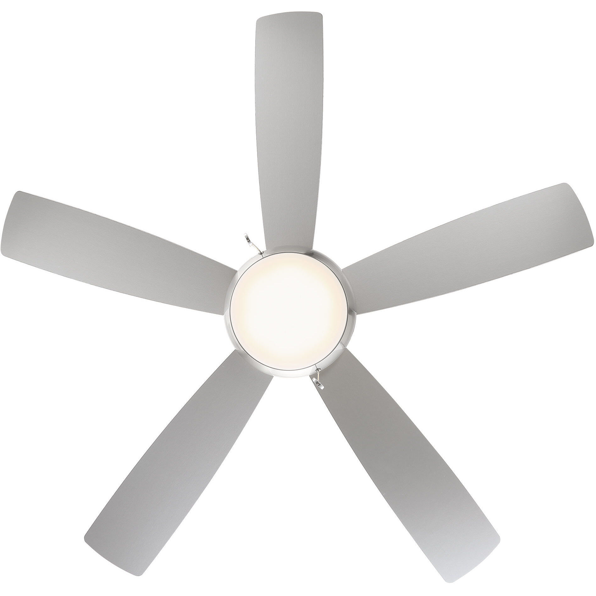 Disc II 52 inch Brushed Nickel Downrod Ceiling Fans, Limited Fan