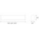 Svelte LED 16.5 inch Chrome Bath Vanity & Wall Light in 3500K, dweLED