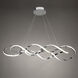 Interlace LED 14.75 inch Chrome Pendant Ceiling Light, dweLED