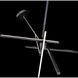 Parallax LED 29 inch Black Pendant Ceiling Light in 29in, dweLED