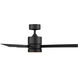 San Francisco 44 inch Matte Black Downrod Ceiling Fans, Smart Fan