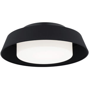 Chapeau LED 16 inch Black Flush Mount Ceiling Light in 2700K, dweLED