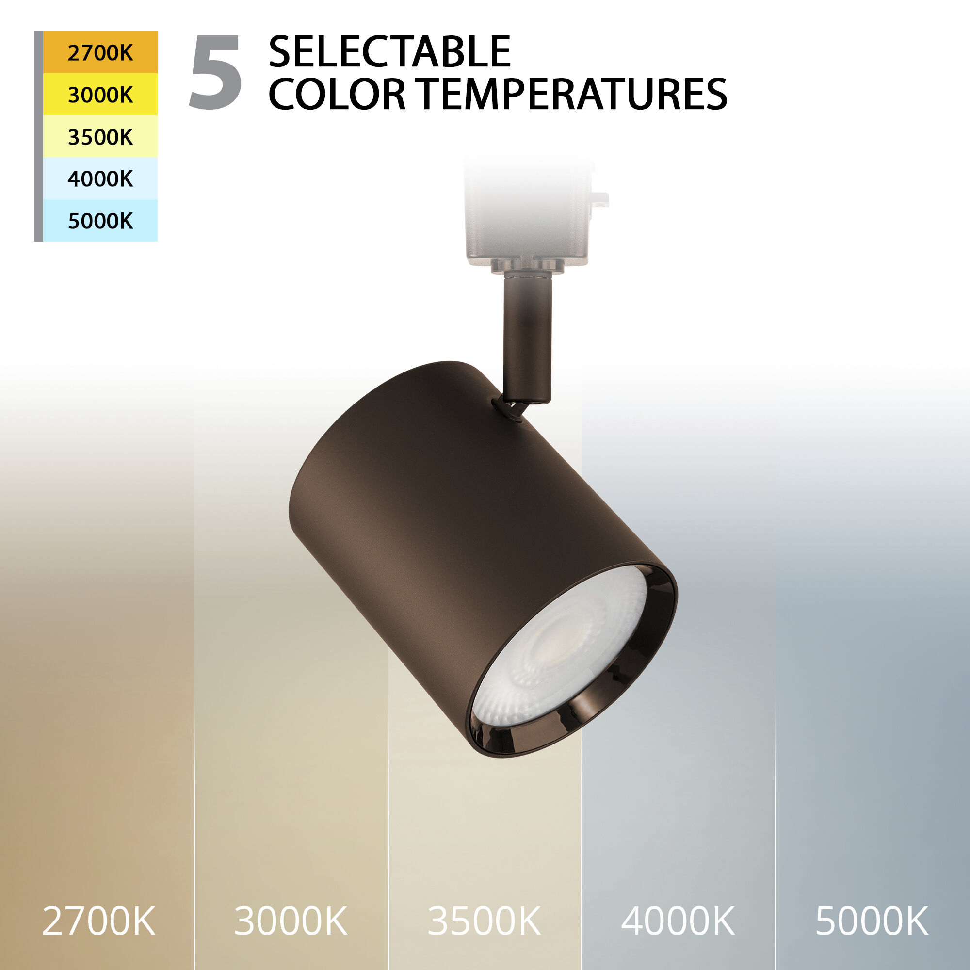 Charge 1 Light 120 Dark Bronze H Track Fixture Ceiling Light, WAC Limited