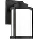 Lantern LED 10 inch Black Outdoor Wall Lighting, WAC Limited