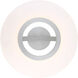Elektron LED 20 inch Brushed Aluminum Semi-Flush Mount Ceiling Light, dweLED