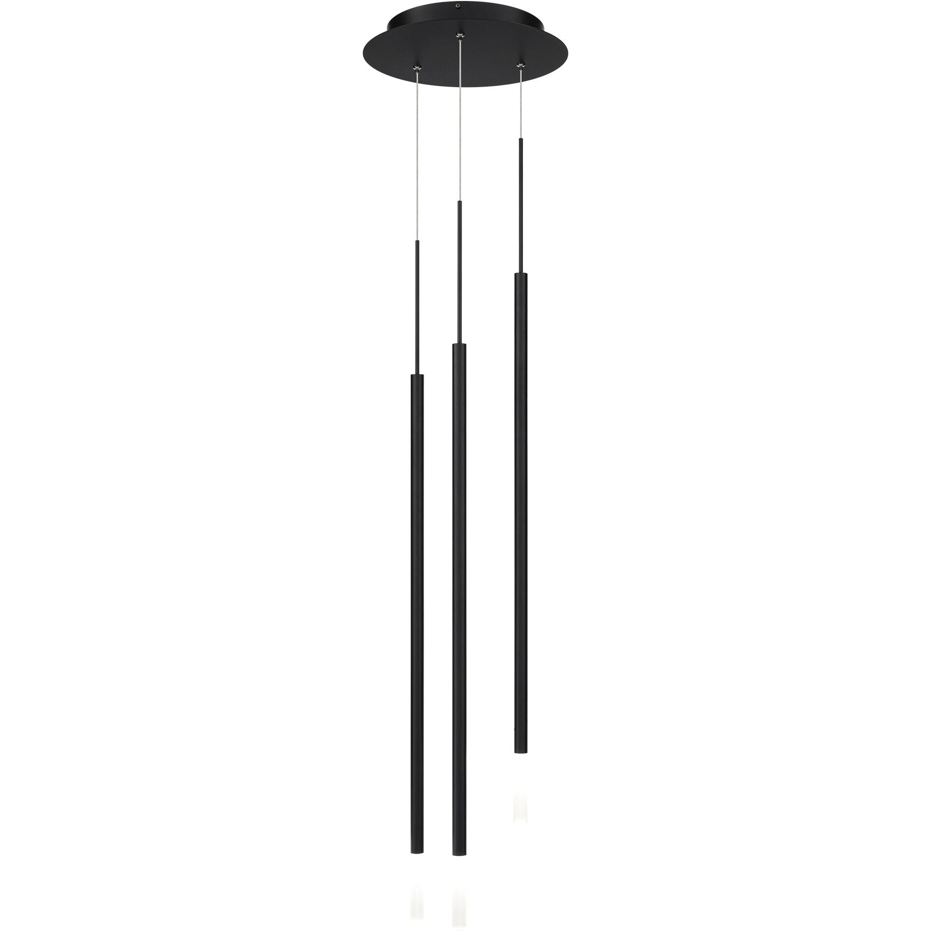 Viggo LED 12 inch Black Multi-Light Pendant Ceiling Light, dweLED