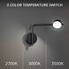 Elbo 1 Light 4 inch Black Reading Light Wall Light in 3500K
