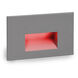 WAC 120V Step Light LED 1.5 inch Graphite ADA Step and Wall Light in Red, WAC Lighting
