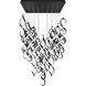 Interlace LED 37.88 inch Black Multi-Light Pendant Ceiling Light, dweLED