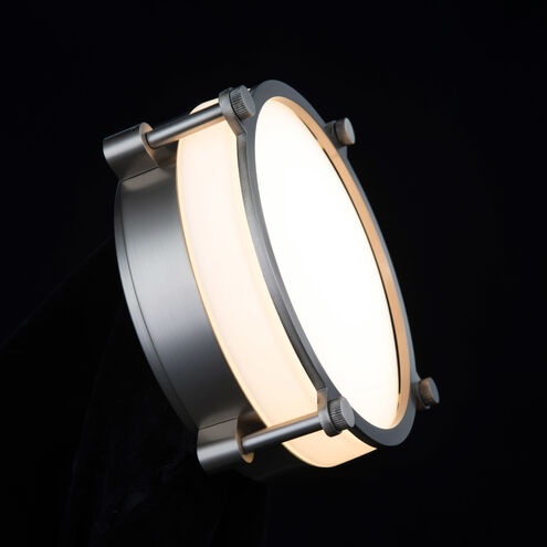 Wright LED 14 inch Brushed Nickel Flush Mount Ceiling Light, dweLED