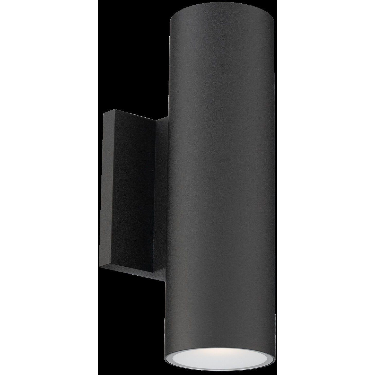 Cylinder LED 9.42 inch Black Outdoor Wall Light