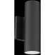 Cylinder LED 9.42 inch Black Outdoor Wall Light