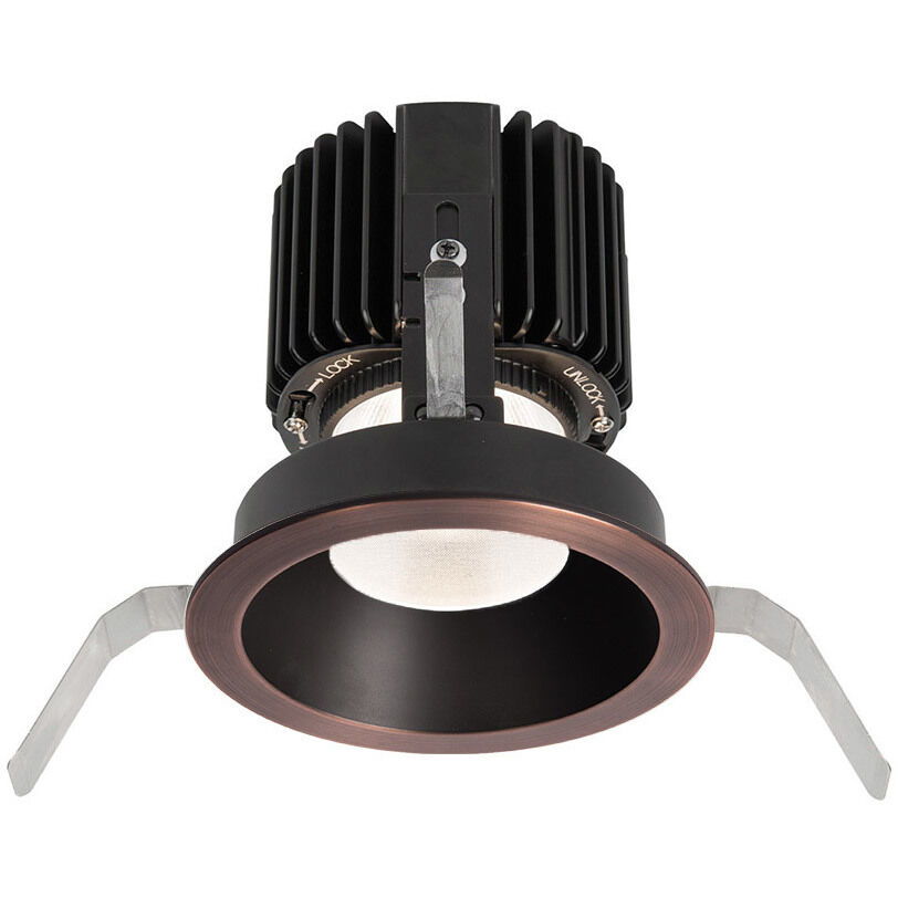 WAC Lighting R4RD1T S835 CB Volta LED Copper Bronze Recessed Lighting in Spot 85 3500K