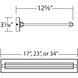 Hudson 17.5 watt 24 inch Black Picture Light Wall Light, dweLED