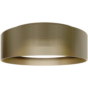 Grille LED 18 inch Aged Brass Flush Mount Ceiling Light in 4000K, dweLED