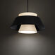 Rockabilly LED 26 inch Black Pendant Ceiling Light, dweLED