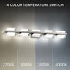 Interlok LED 36 inch Brushed Nickel Bath Vanity & Wall Light in 3000K, dweLED