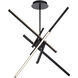 Parallax LED 29 inch Black Pendant Ceiling Light in 29in, dweLED