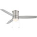 Atlantis 52 inch Brushed Nickel Flush Mount Ceiling Fans, WAC Fans Limited