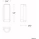 Blake 2 Light 3.75 inch Black ADA Wall Sconce Wall Light in 3500K, dweLED