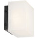 Moxee LED 3.88 inch Black ADA Wall Sconce Wall Light, dweLED