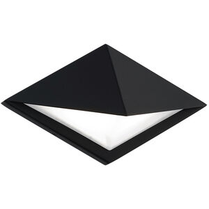 Pique LED 7 inch Black Outdoor Wall Light in 4000K, dweLED