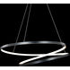 Marques LED 28 inch Black Pendant Ceiling Light, dweLED
