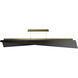 Parasail LED 47.5 inch Black Aged Brass Linear Pendant Ceiling Light, dweLED
