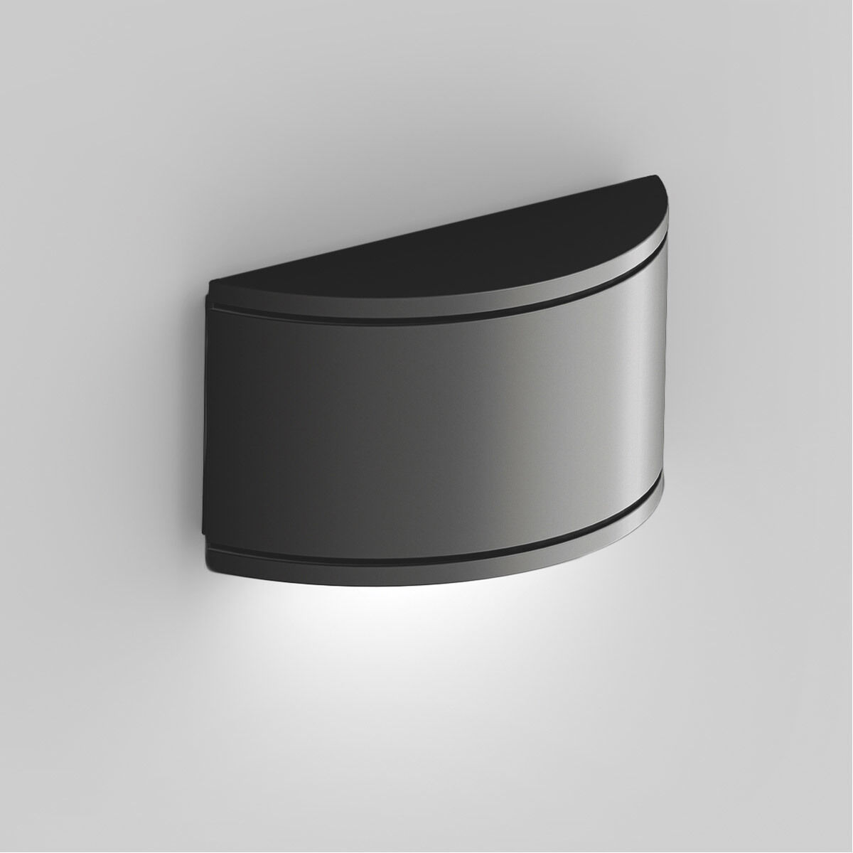 Tube LED 5.38 inch Black Outdoor Wall Light