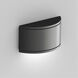 Tube LED 5.38 inch Black Outdoor Wall Light