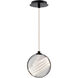 Roper LED 9 inch Black Mini-Pendant Ceiling Light, dweLED